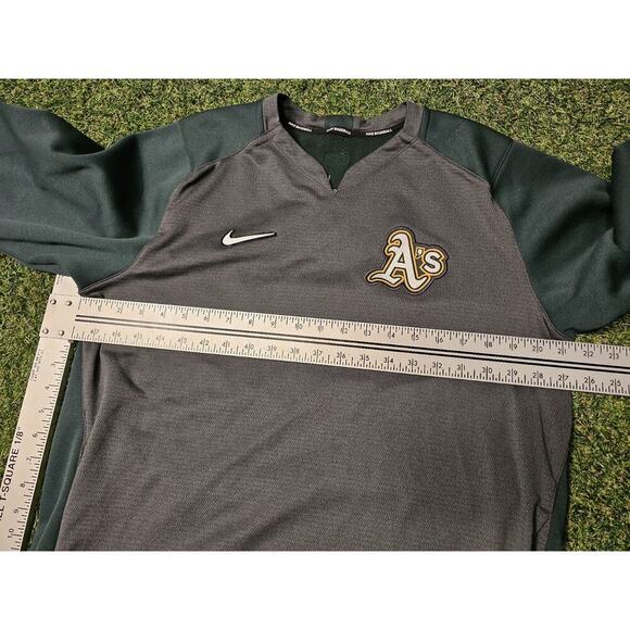 Nike Baseball Oakland Athletics A’s Dri-Fit Sweatshirt Official MLB Medium - Picture 5 of 7